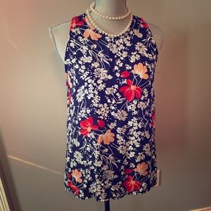 Floral Sleeveless Blouse